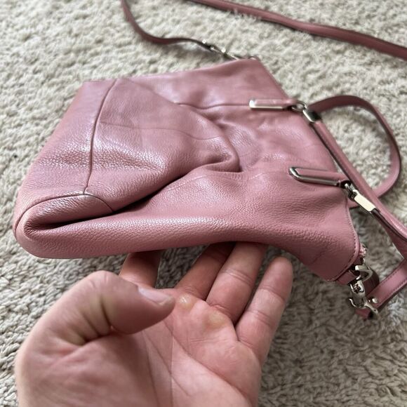 Coach Vintage Kelsey Satchel Pink Pebbled Leather Crossbody Purse w/ Wallet - Picture 8 of 16